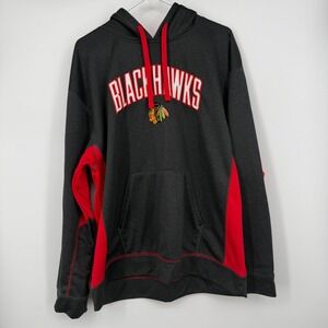 Mens Chicago Blackhawks‎ NHL Hooded Sweatshirt Pullover Hoodie XL Hockey